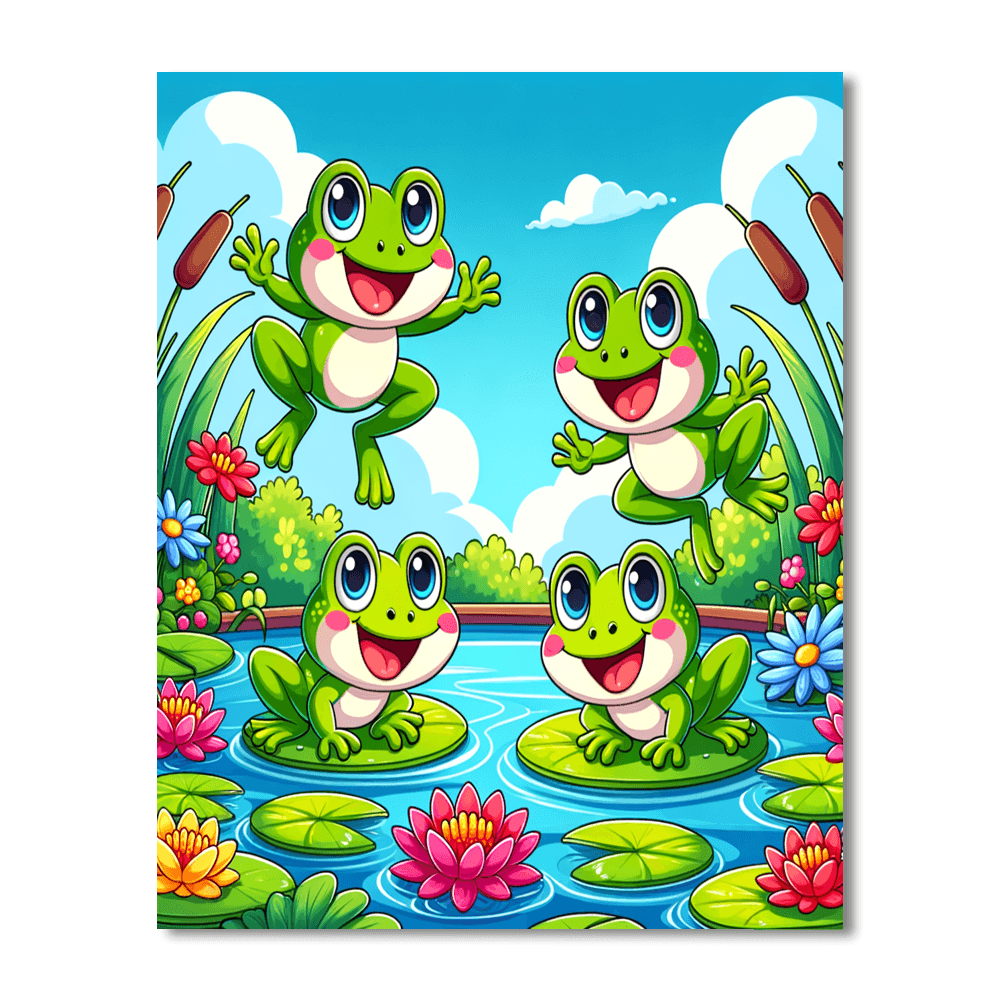 Fantastic Frogs DIY Paint By Numbers