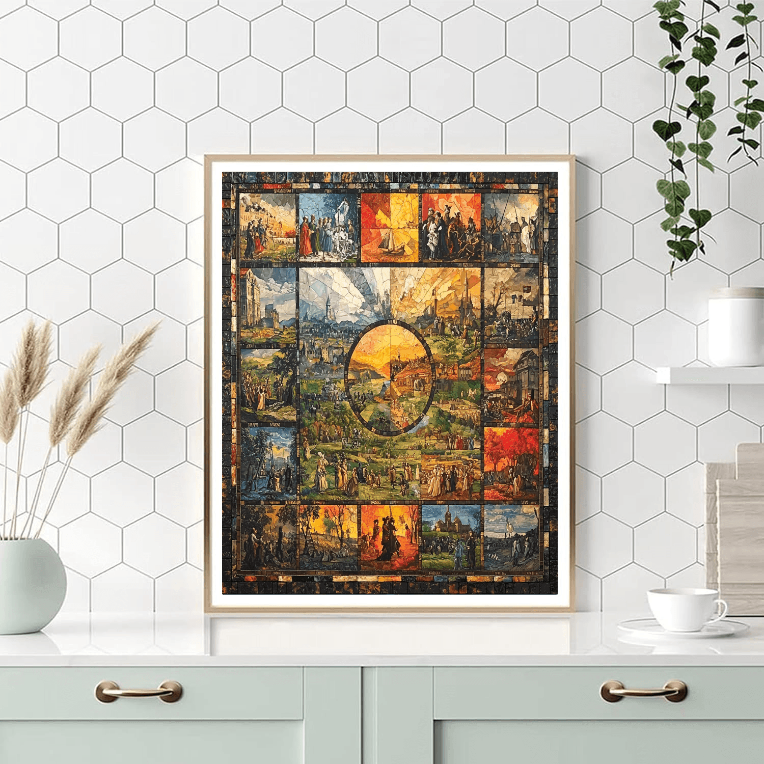 Courbet Inspired Historical Tapestry Of Time  Painting By Numbers Kit
