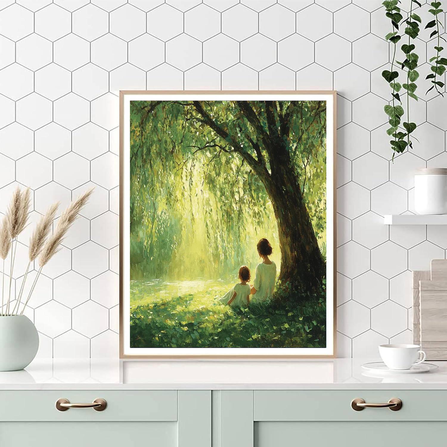 Beneath The Willow Tree Number Painting