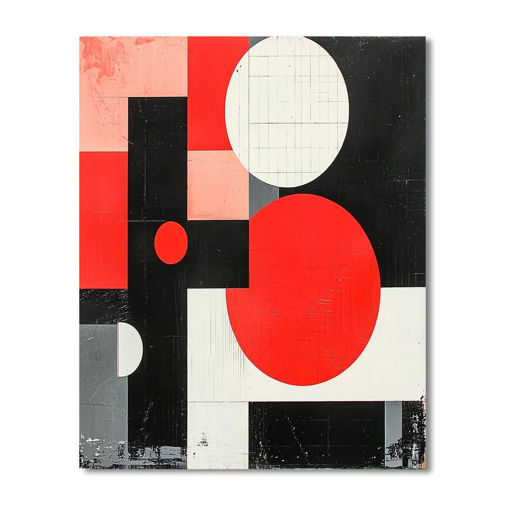 Kazimir Malevich Inspired Visionary Structures  Numbered Painting Kits