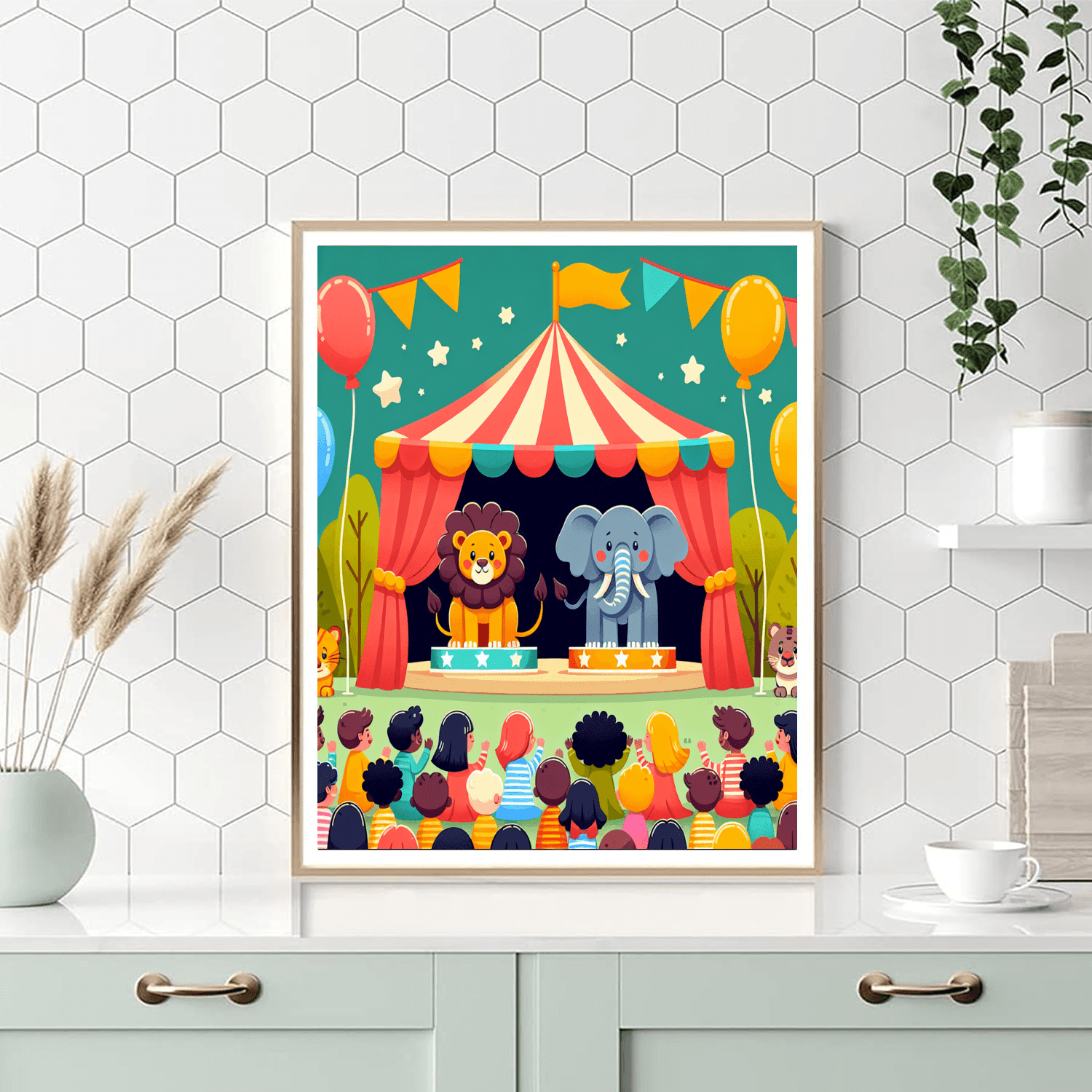 Fantasy Circus Extravaganza Number Painting