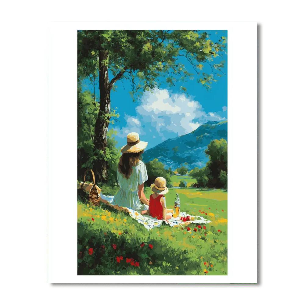 Picnic Of Motherly Delight DIY Paint By Numbers