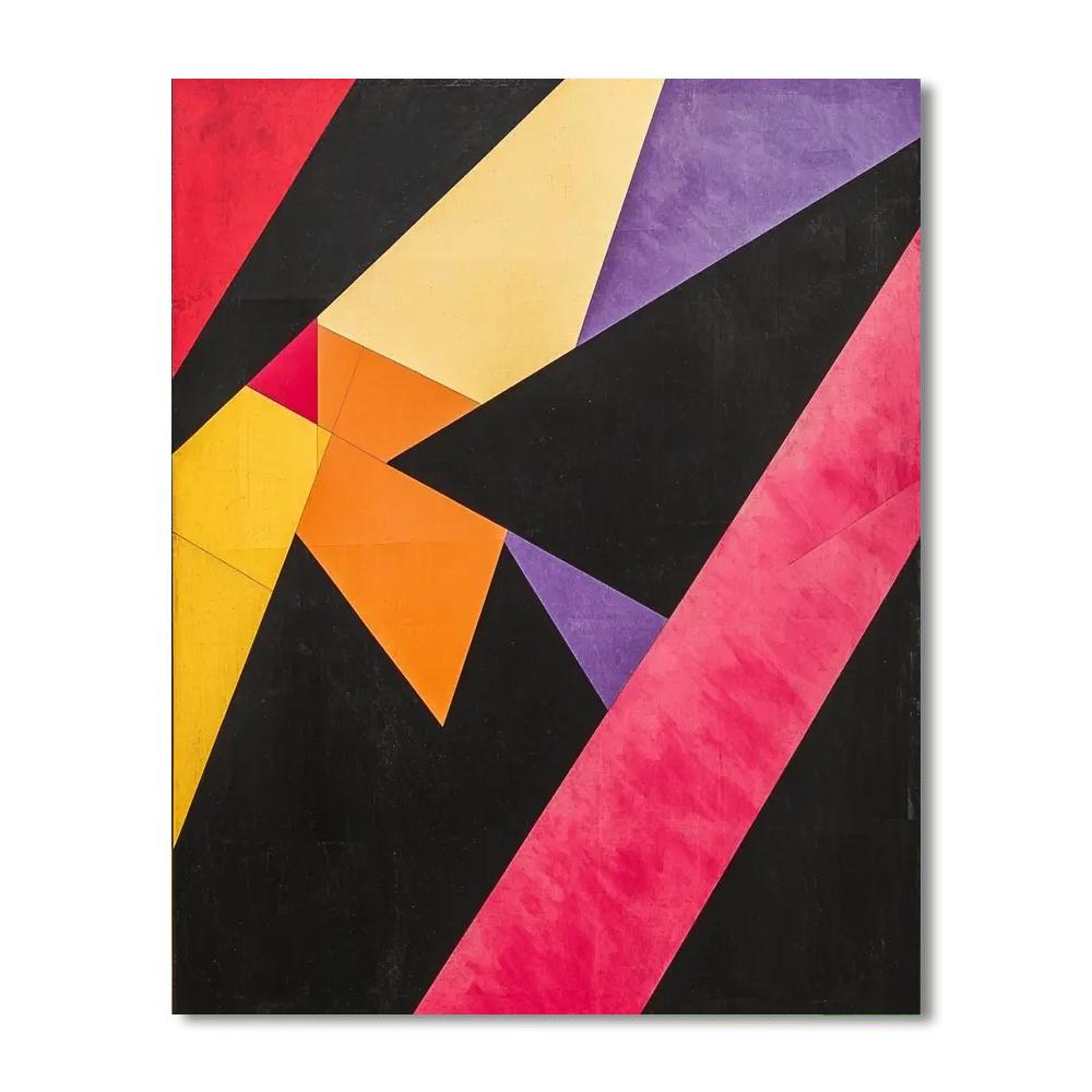 Kazimir Malevich Inspired Focal Point  Paint By Numbers