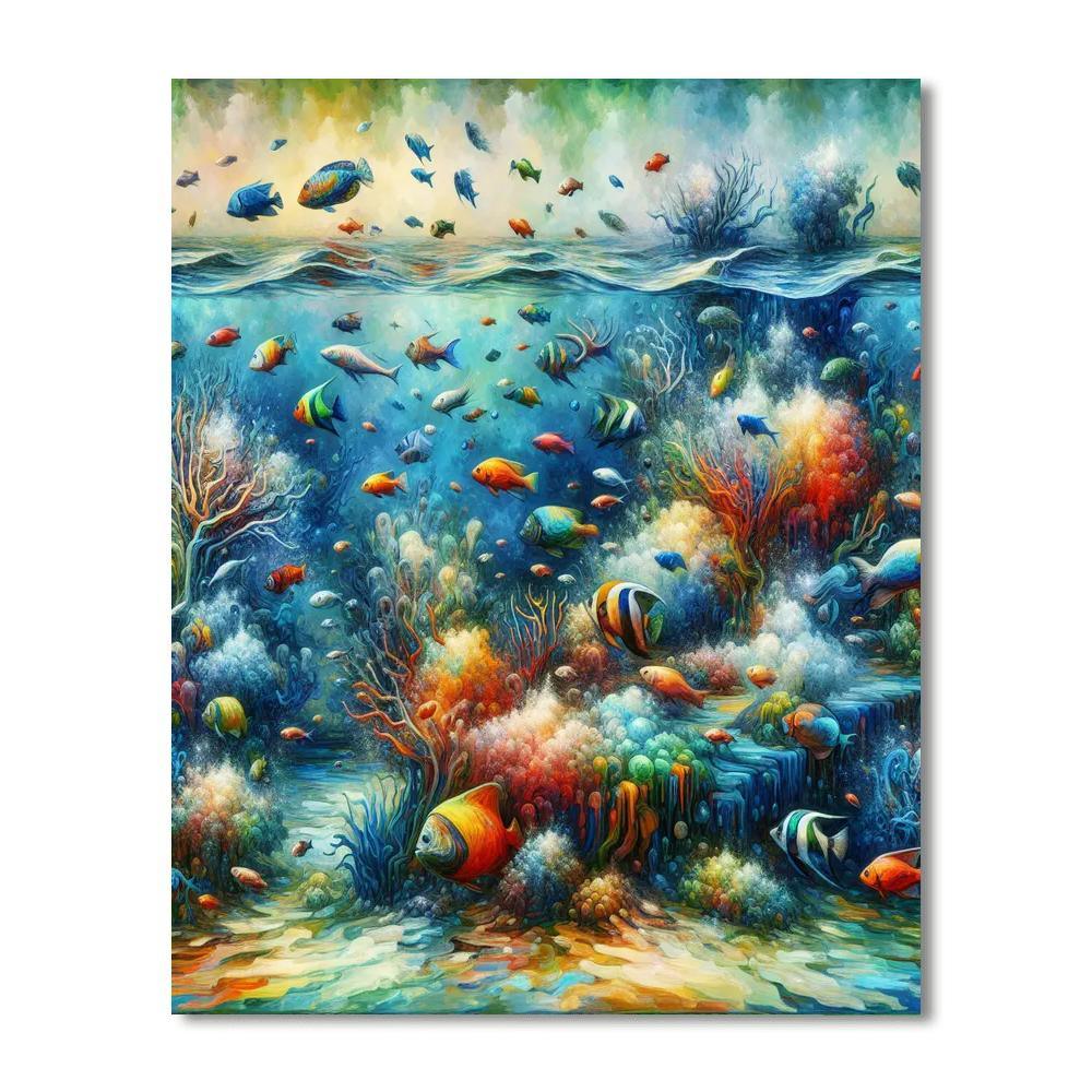 Under The Ocean Numbered Painting Kits