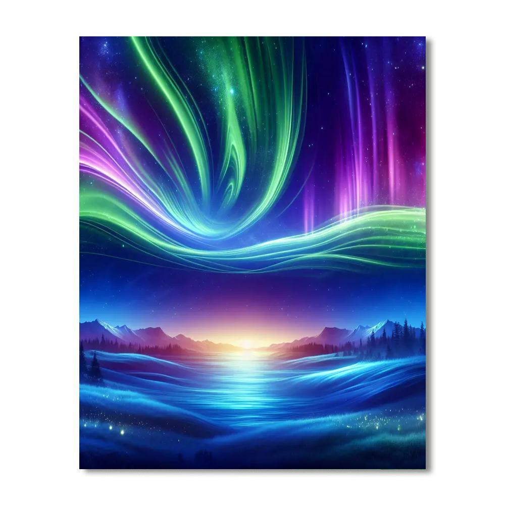 Breathtaking Aurora Sky Paint By Number