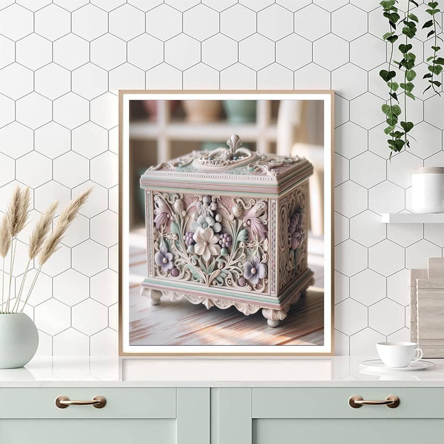 Vintage Music Box Paint By Numbers Kits
