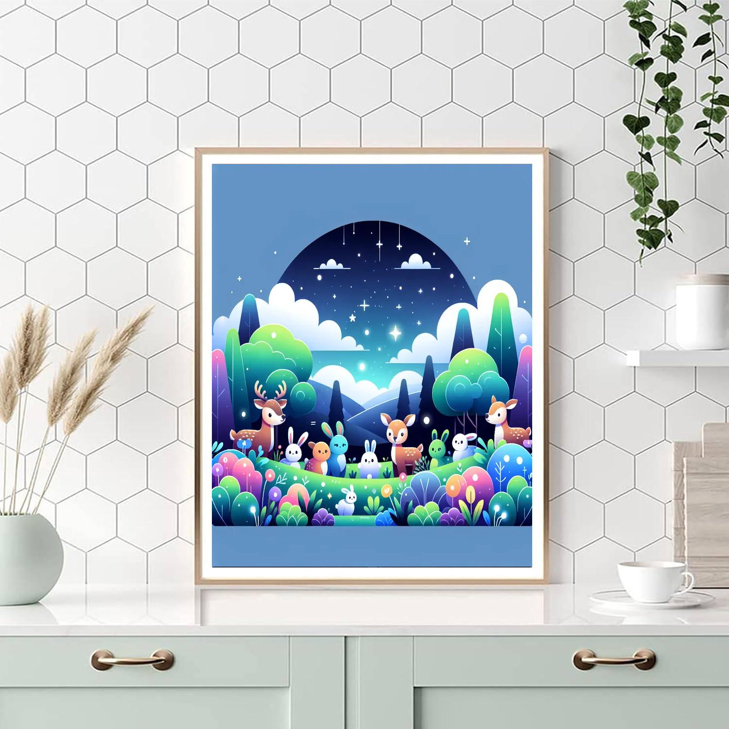 Mystical Meadow Gathering Paint By Numbers