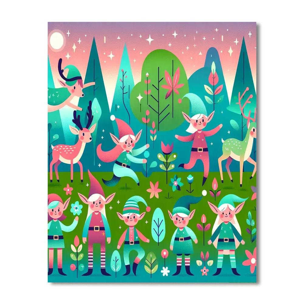 Frothy Forest Fun Painting By Numbers Kit