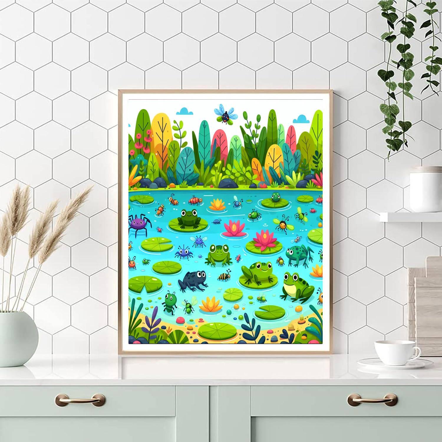 The Mysterious Swamp DIY Paint By Numbers