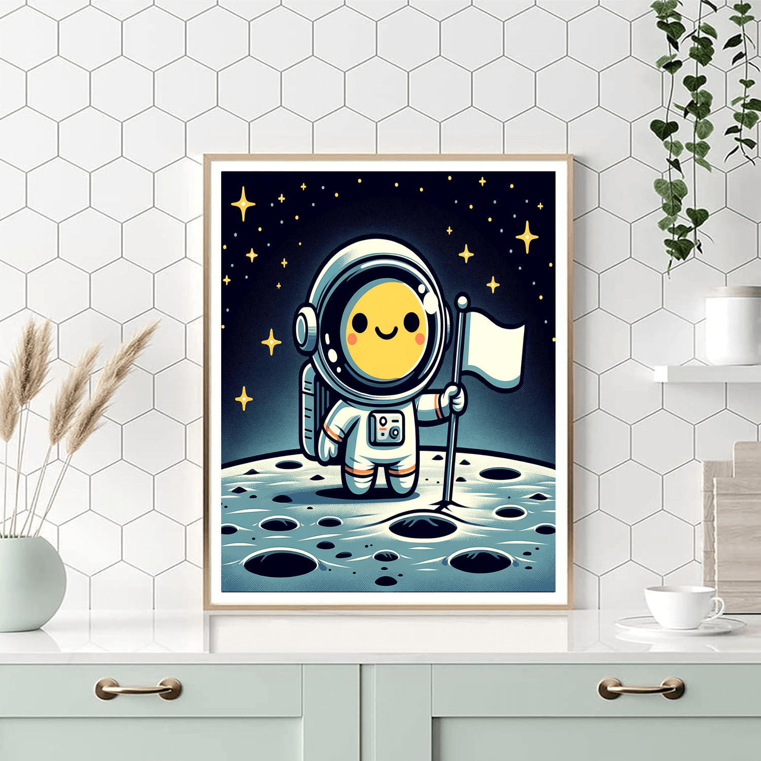 Astronaut Moon Landing Numbered Painting Kits