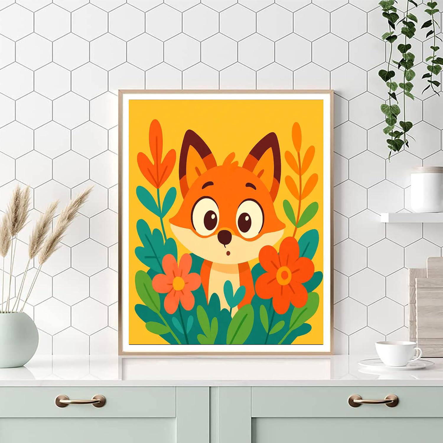 Inquisitive Fox Numbered Painting Kits
