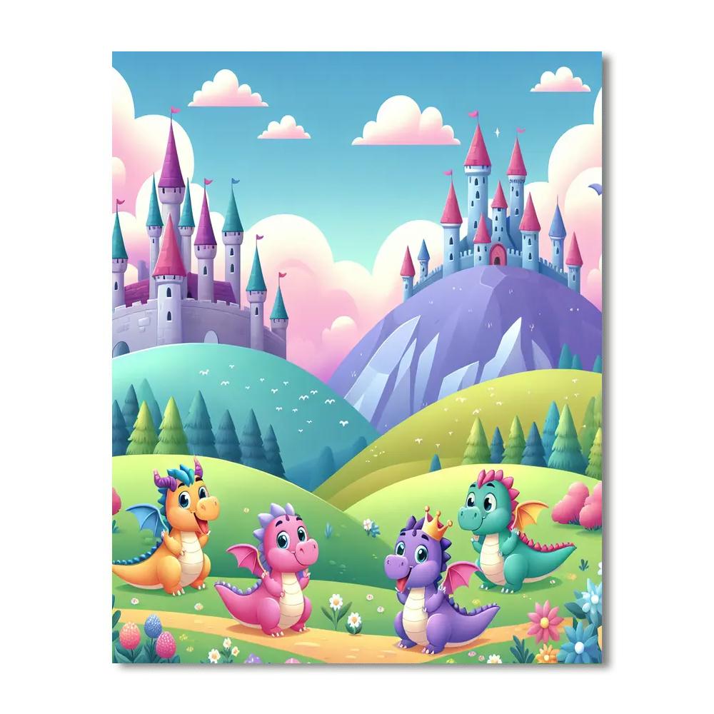 Whimsical Kingdom Adventures Numbered Painting Kits