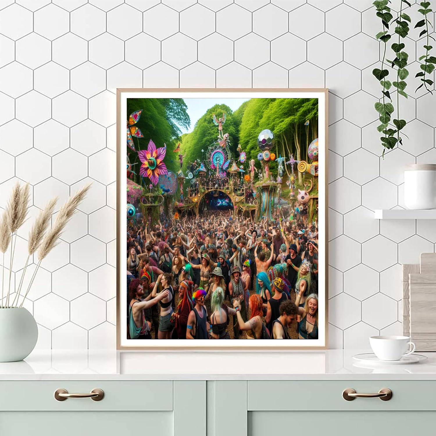Shambhala Music Festival Paint By Numbers Art
