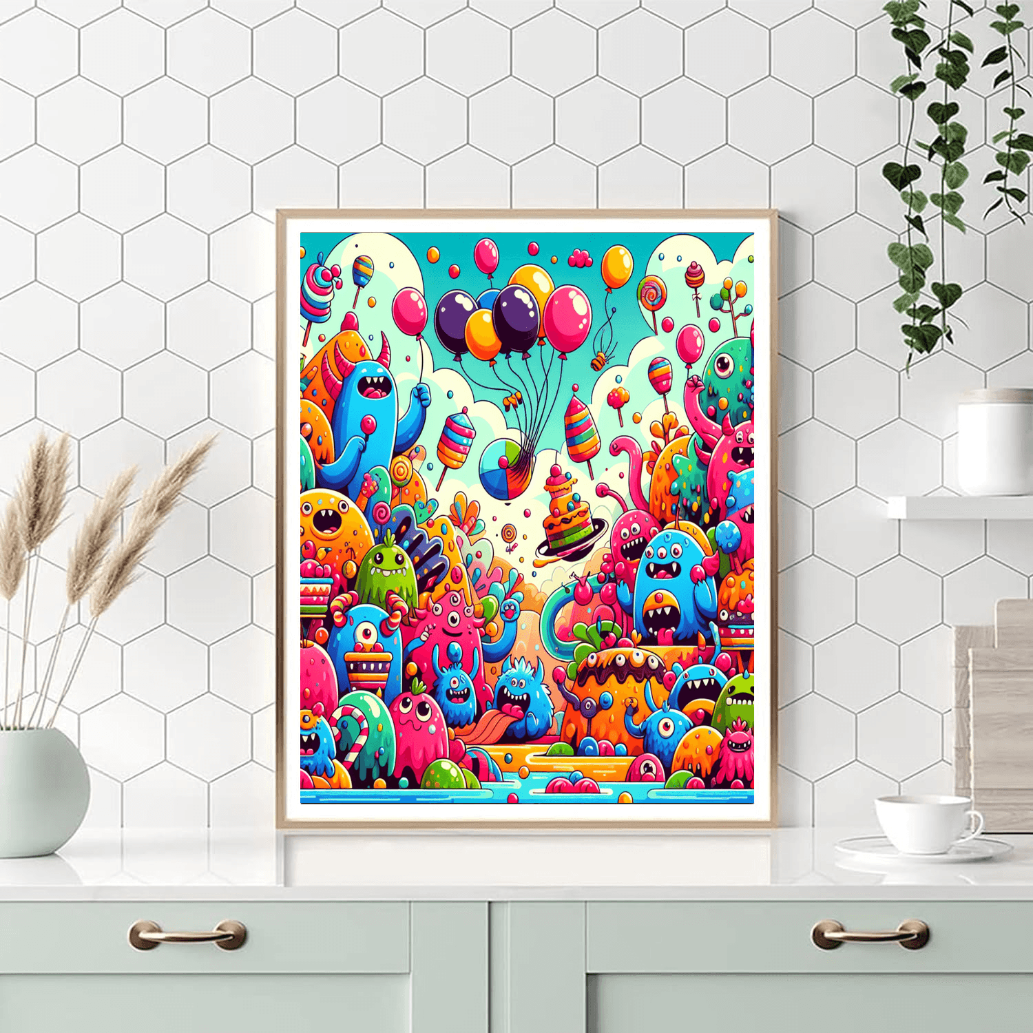 Adventures Of Friendly Monsters Paint By Color