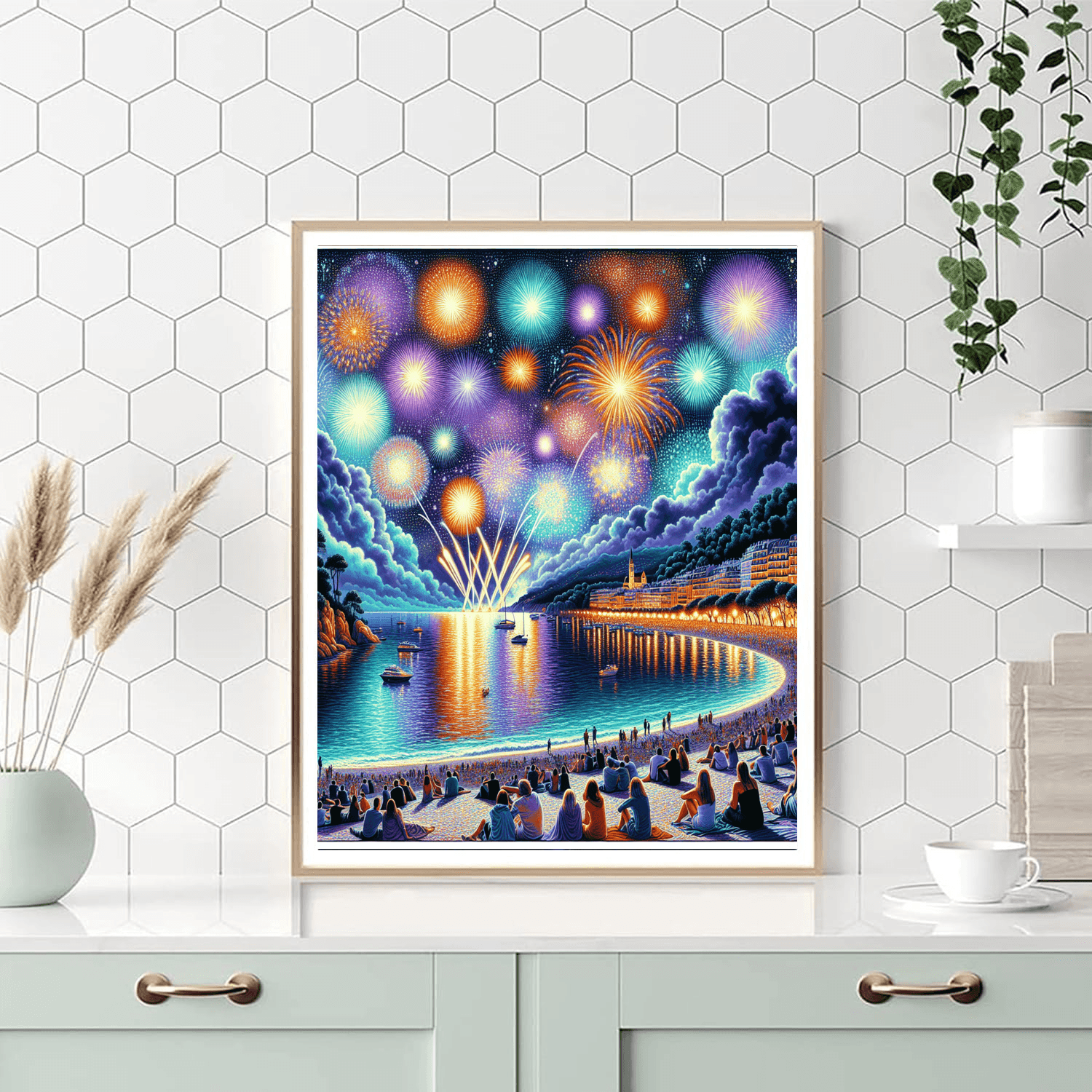 International Festival Of Pyrotechnic Art - France Number Painting