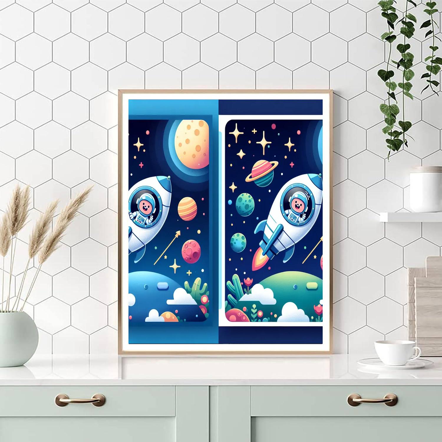 Galaxy Space Voyage Number Painting