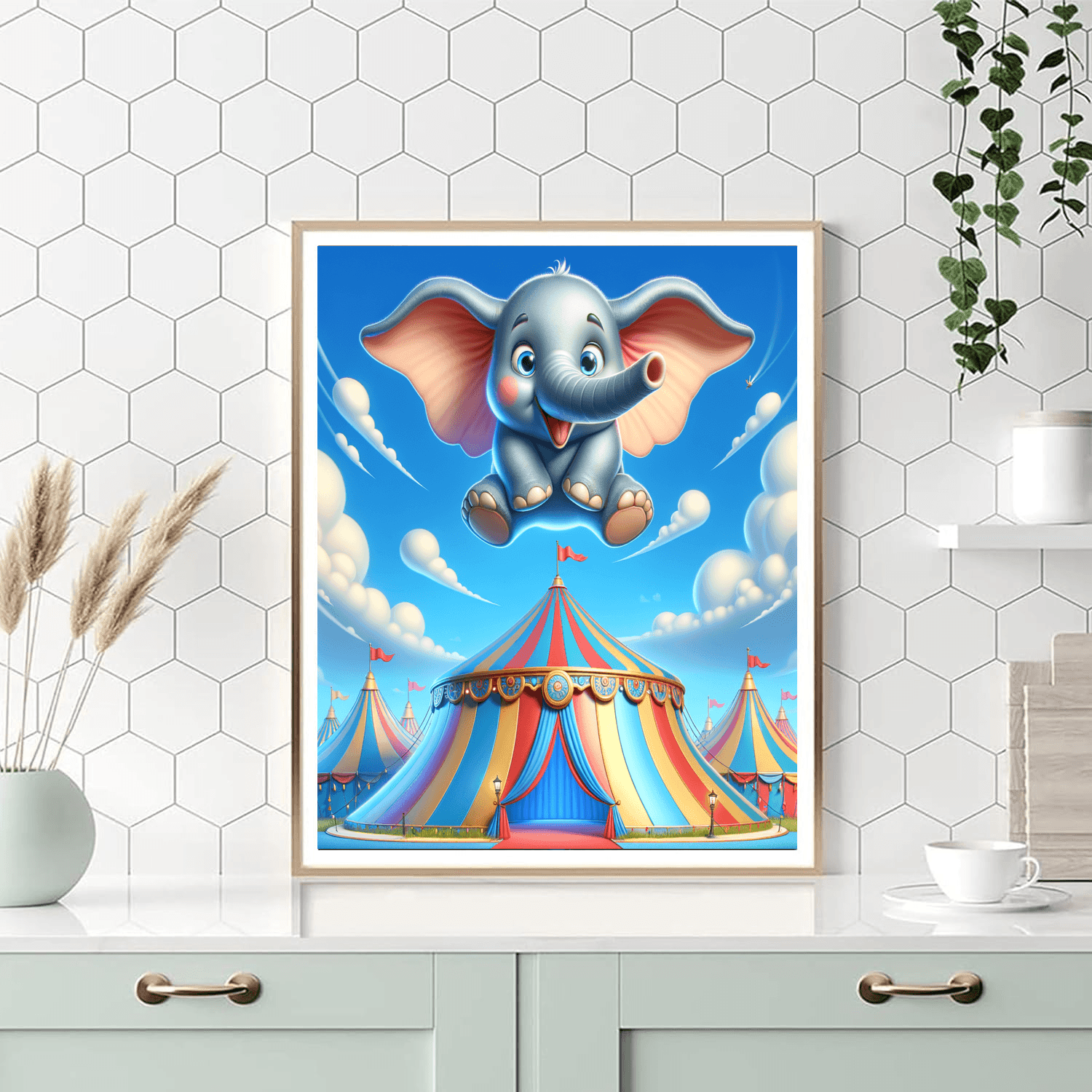 Dumbo's Delight Number Painting