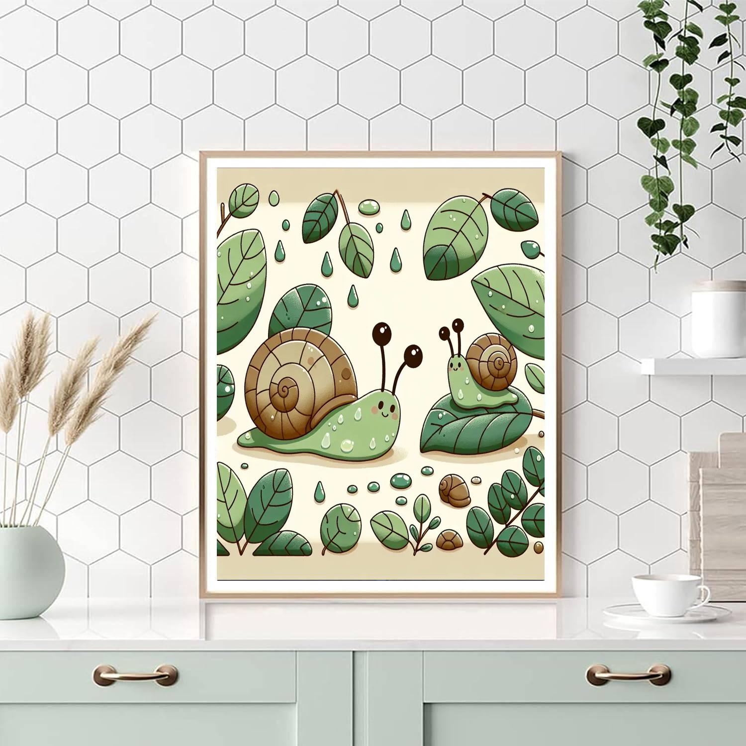 Snuggly Snails Numbered Painting Kits