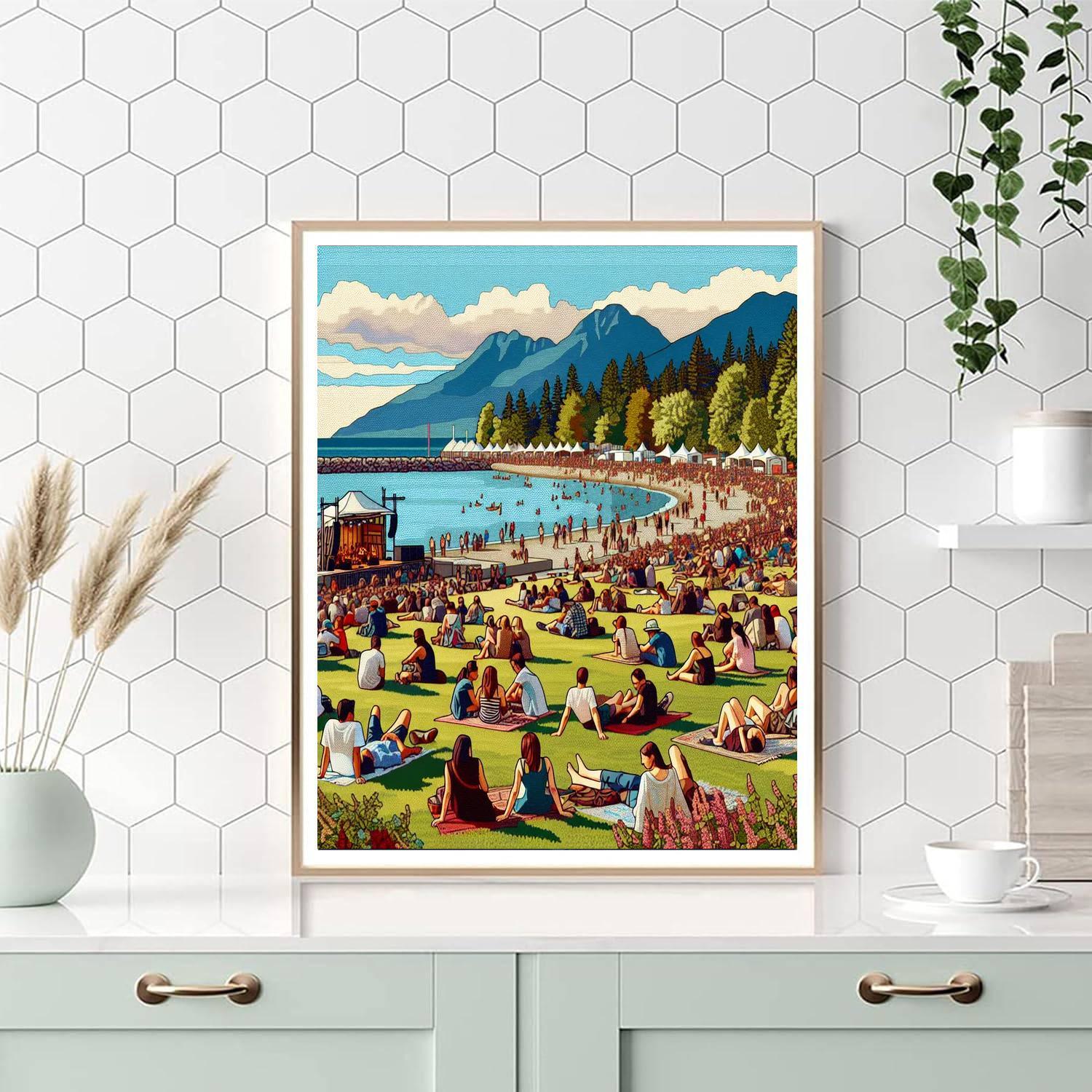 Vancouver Folk Music Festival - Canada DIY Paint By Numbers