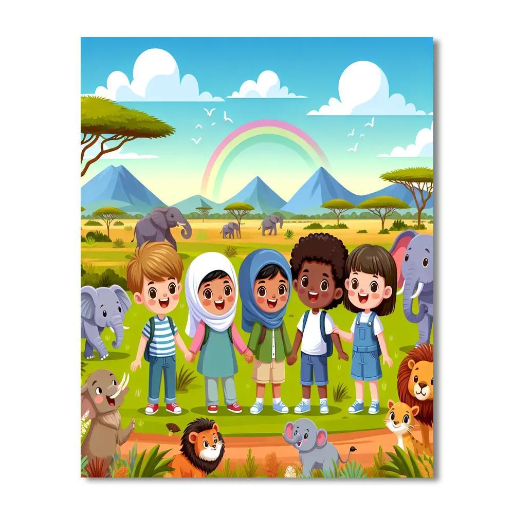 Exciting Animal Adventures Paint By Numbers Kits