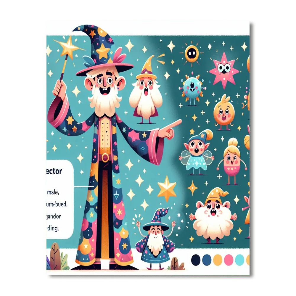 Magic Wizard Painting By Numbers Kit
