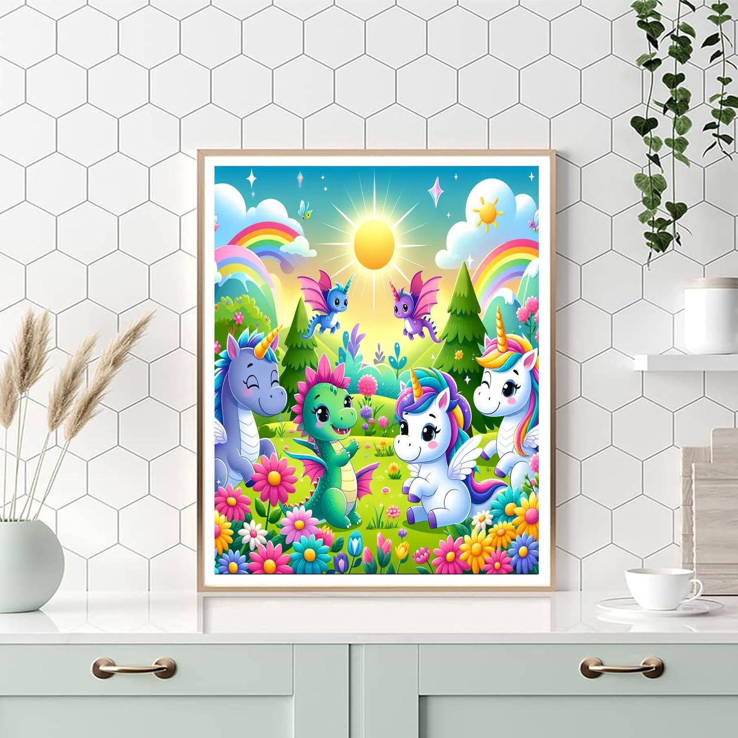 Dazzling Magical Creatures Paint By Numbers Art