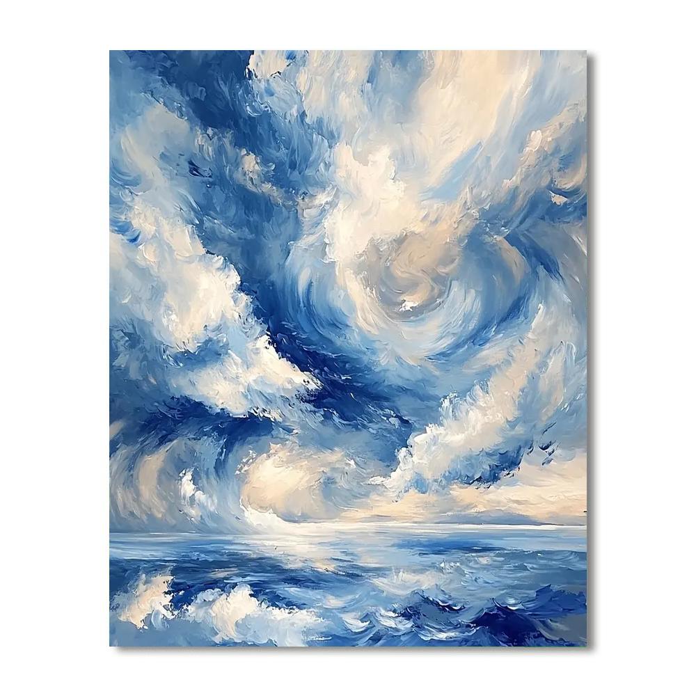 Paul Cézanne Inspired Whirlwind Skies  Paint By Numbers Art