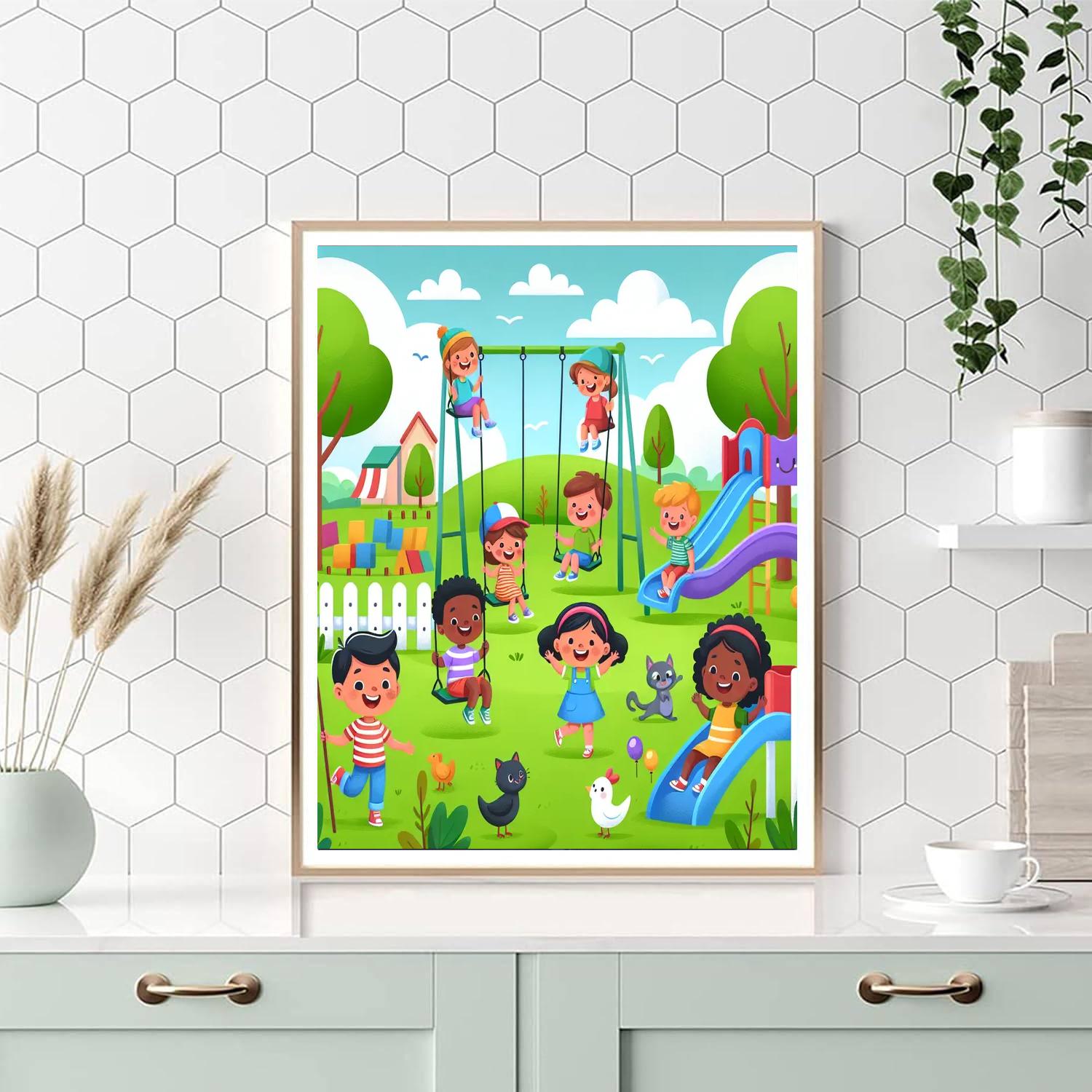 Friendship In The Park Paint By Numbers Kits