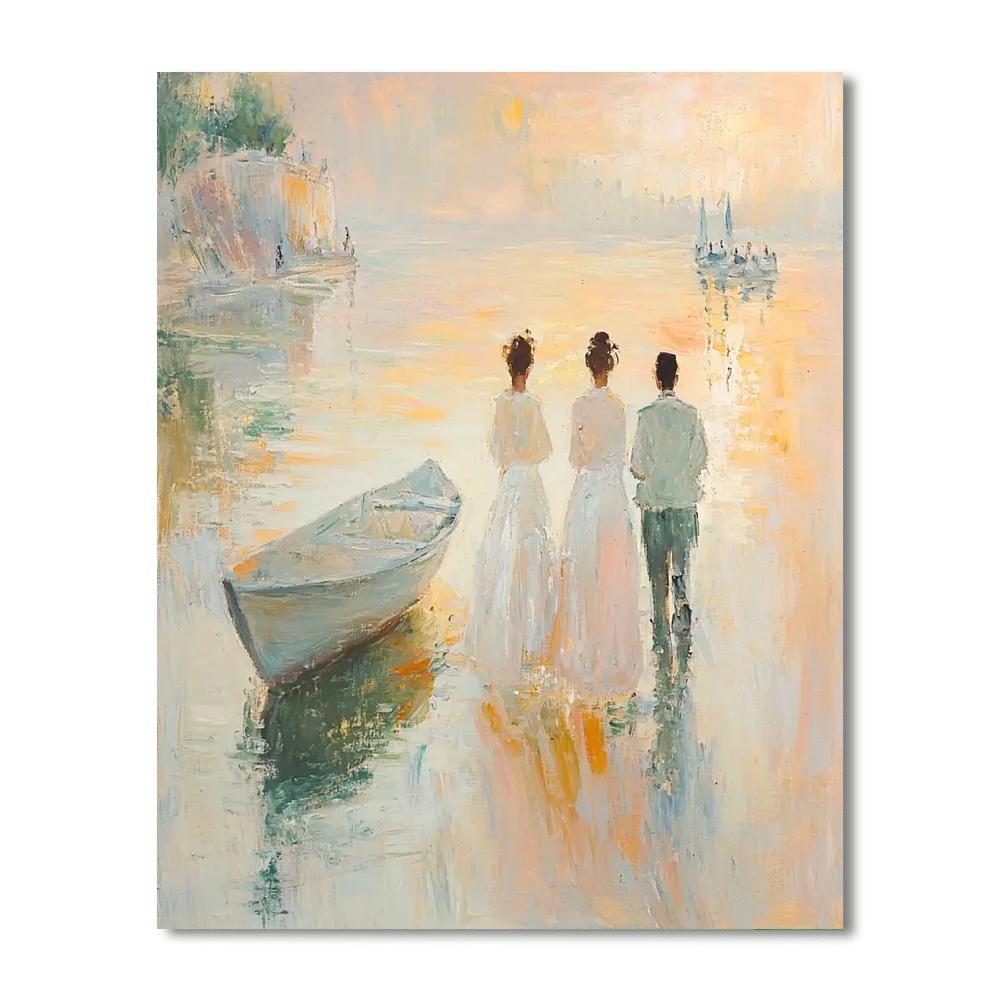 Edgar Degas Inspired Murmurs Of Time  Paint By Numbers Art