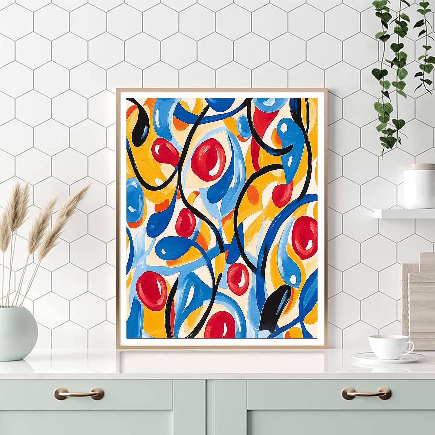 Joan Miró Inspired Imaginative Patterns  Painting By Numbers Kit