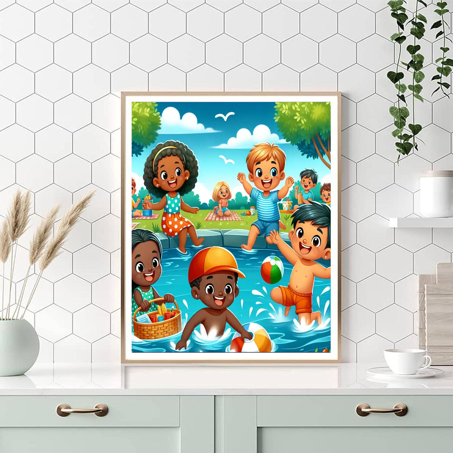 Playful Summer Days Paint By Numbers Kits