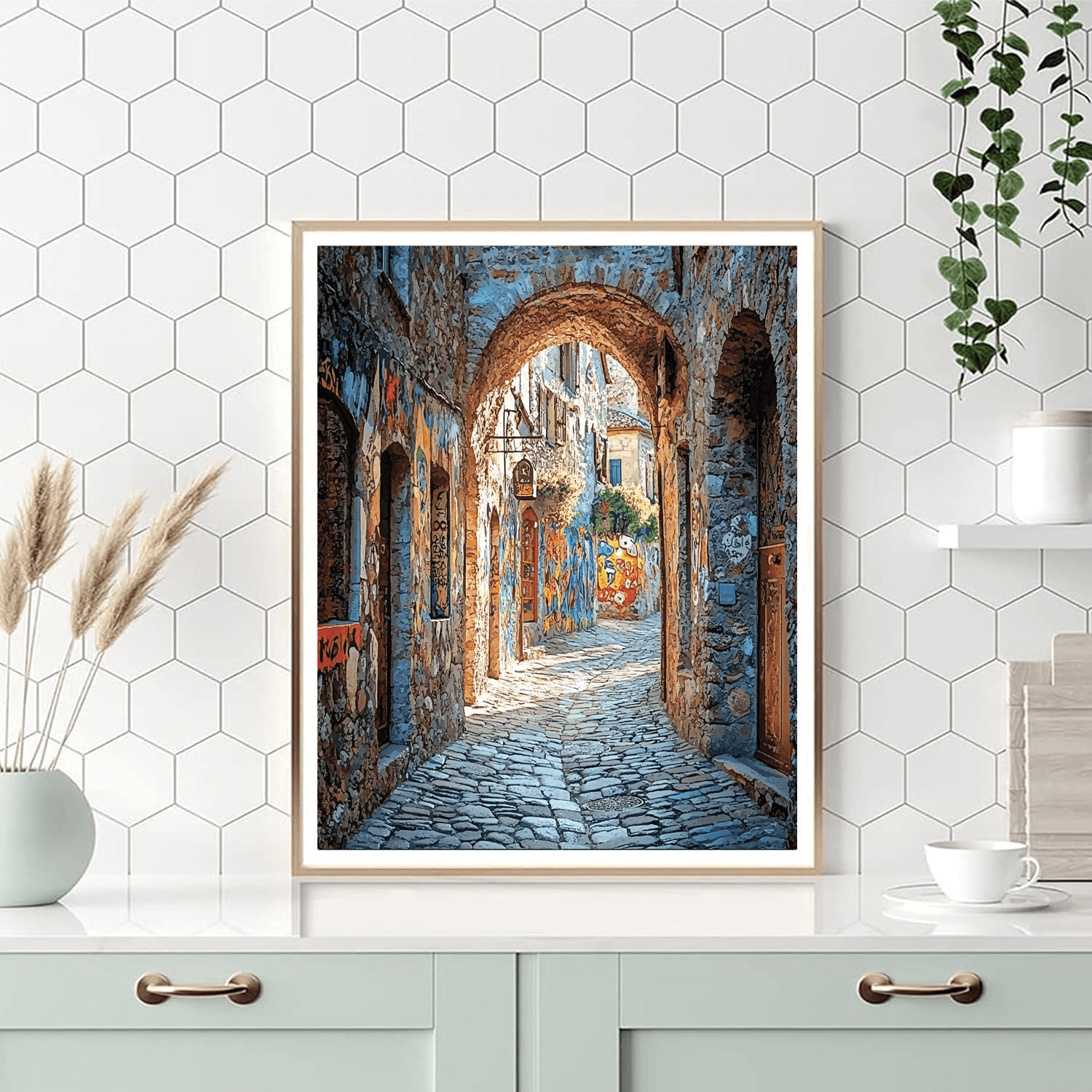 Lyon's Traboules - Lyon Painting Number Kit