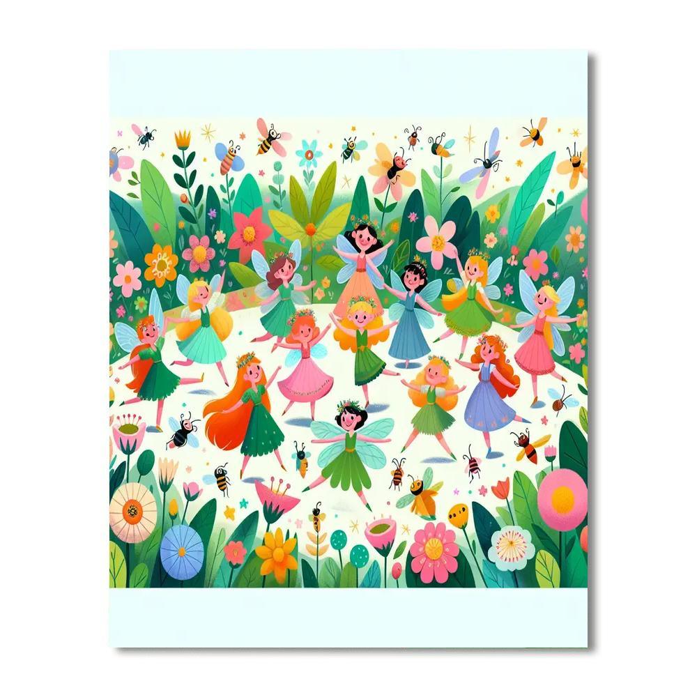 Explorers Of The Enchanted Garden Paint By Number