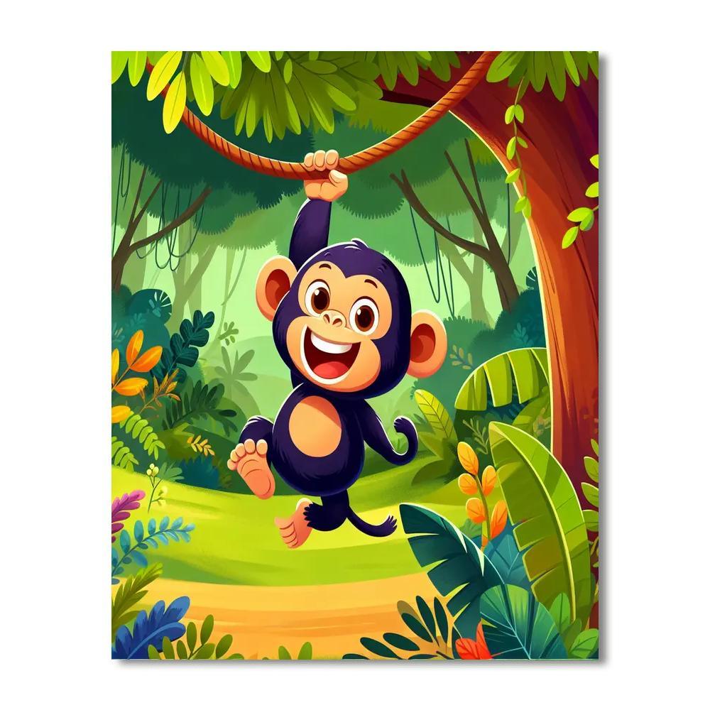 Cheeky Chimpanzee's Jungle Jive Paint By Numbers