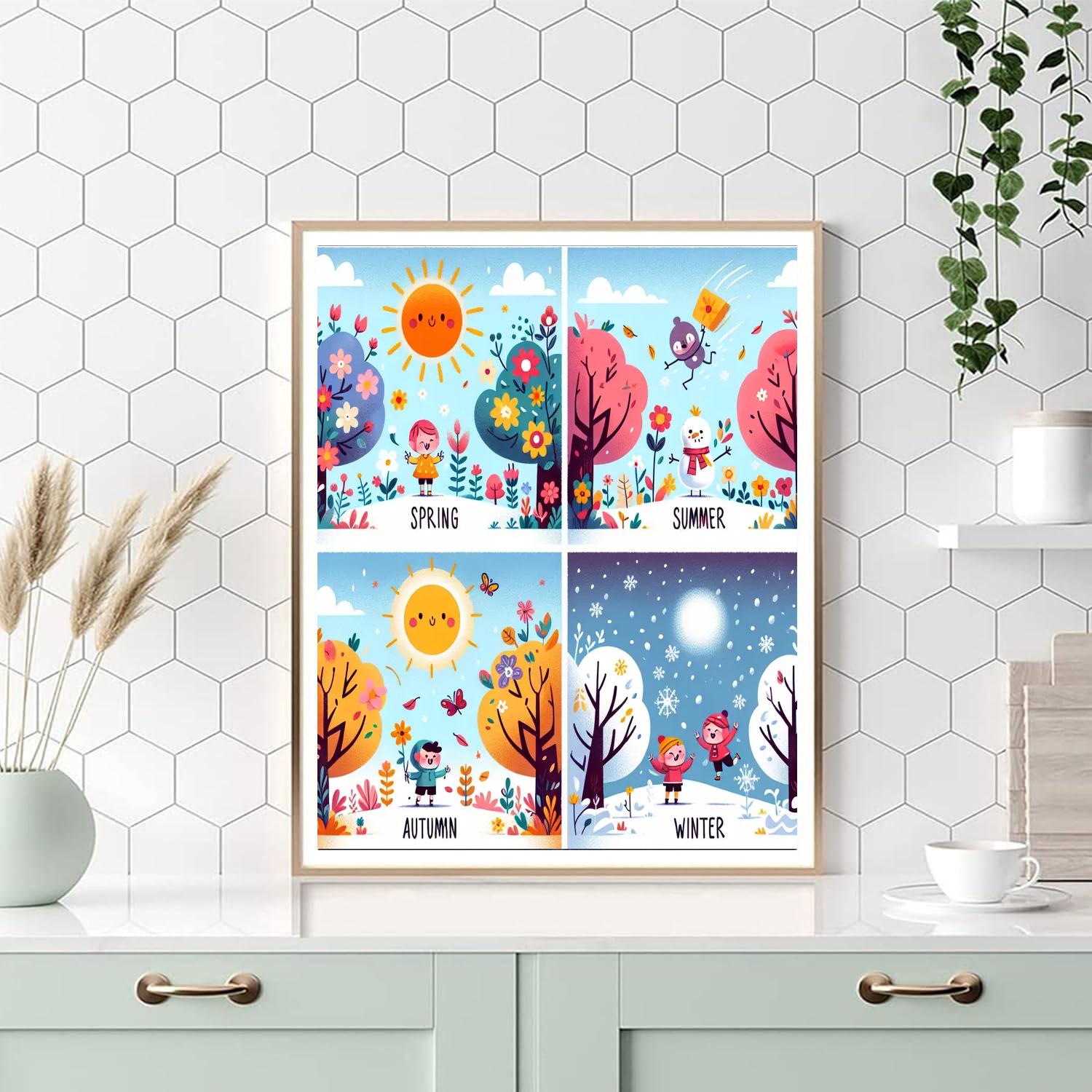 Merry Seasons Number Painting