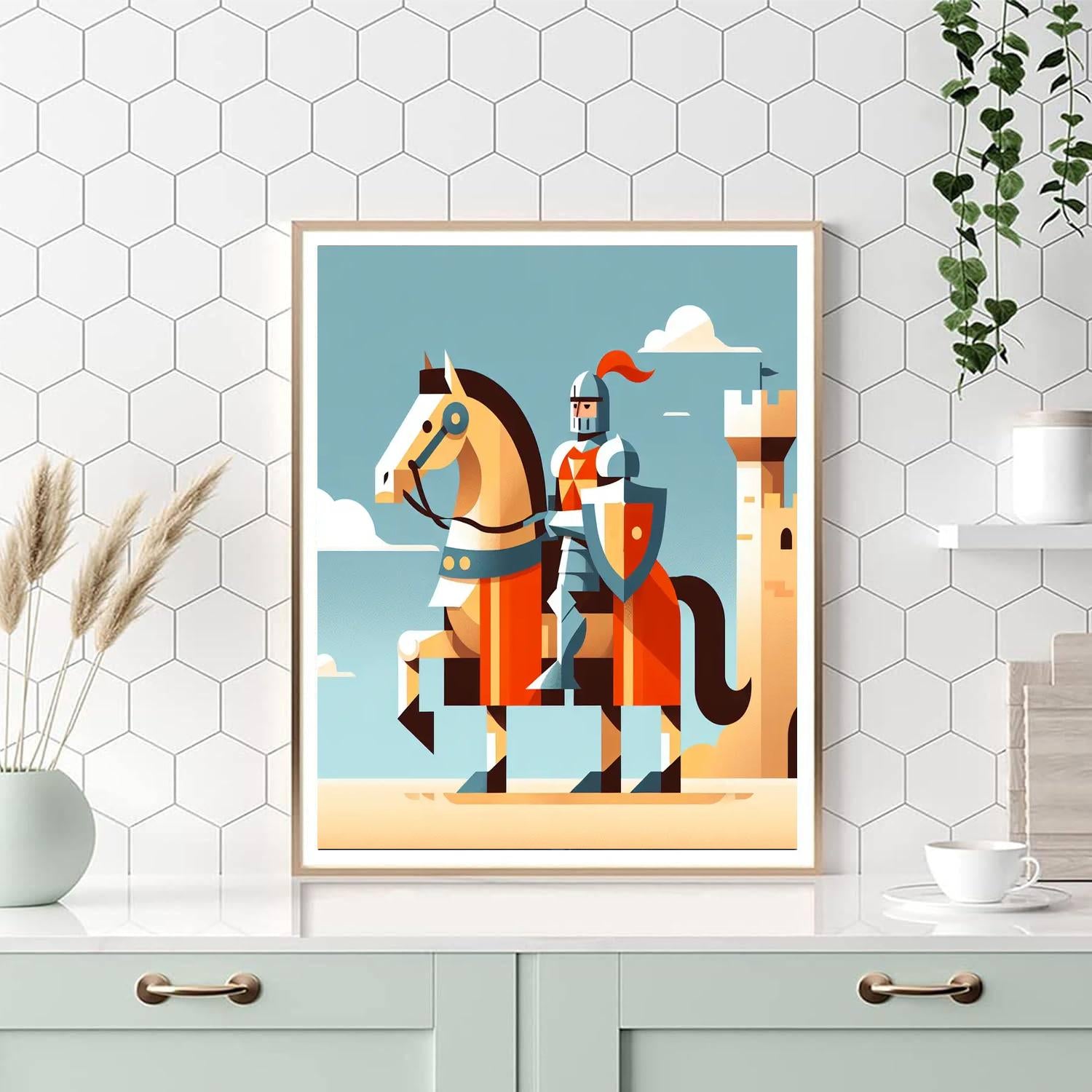 Gallant Knight's Tale Paint By Numbers Art
