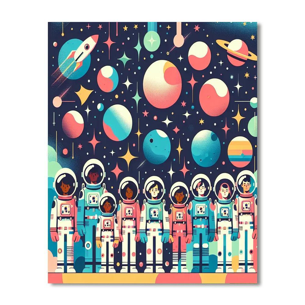 Space Cadet Mission Painting By Numbers Kit