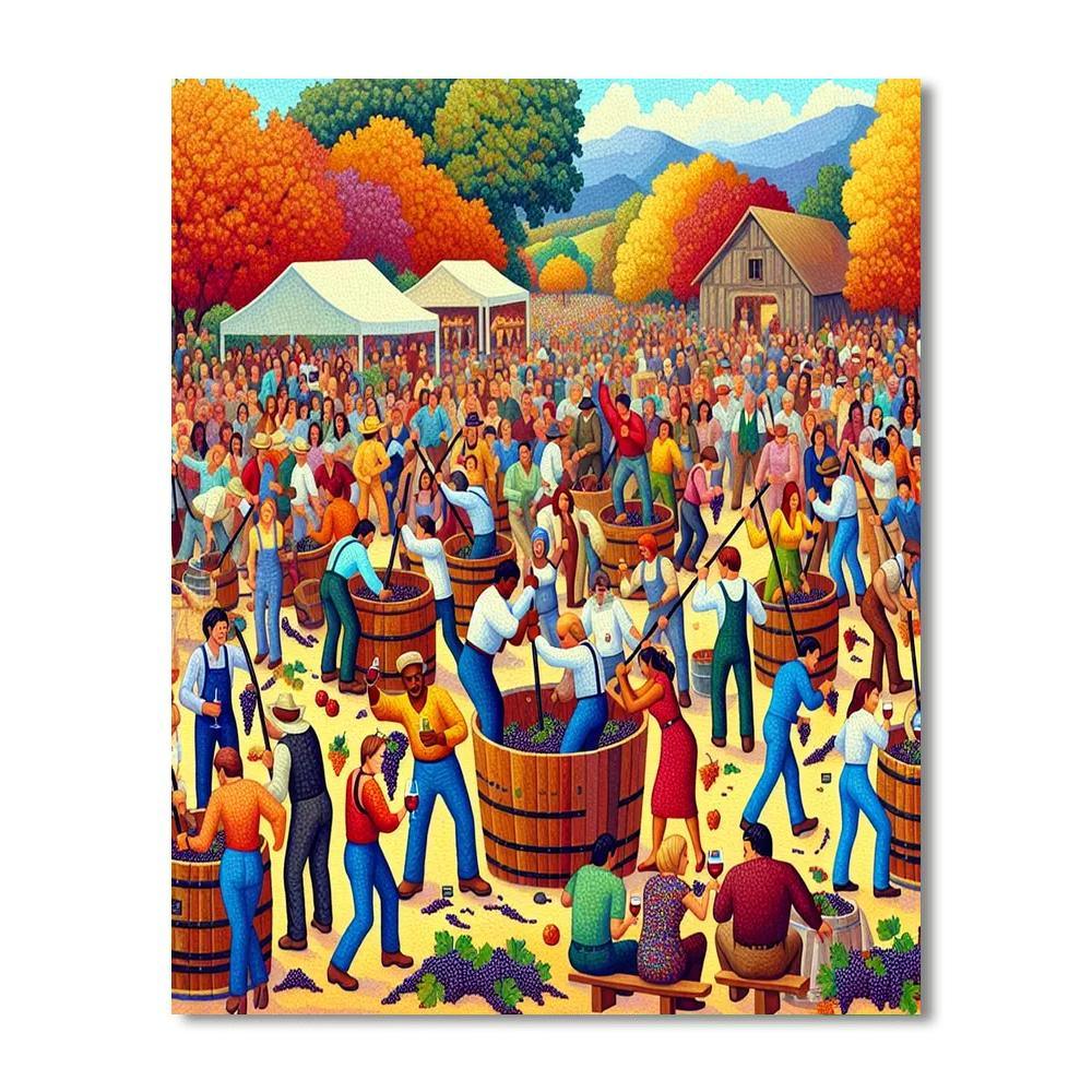Calaveras Grape Stomp - Usa Numbered Painting Kits