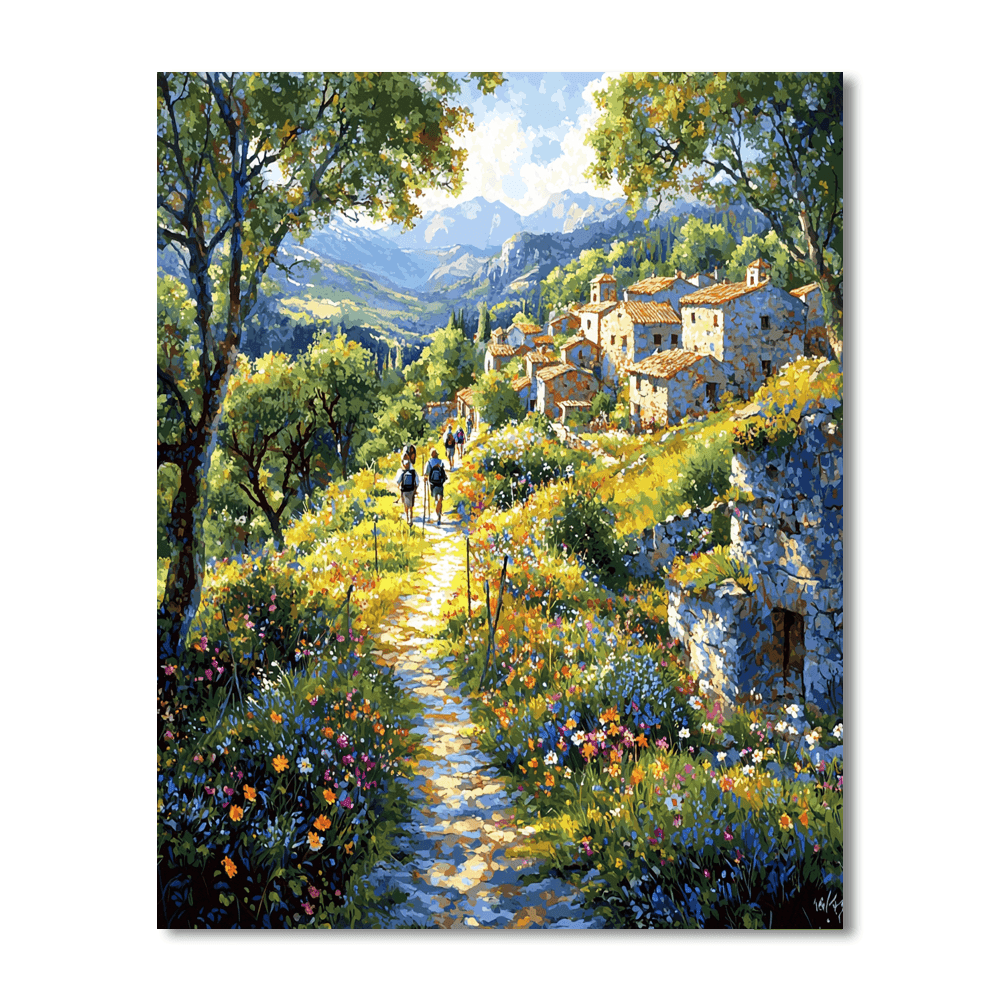 Camino De Santiago - Spain Number Painting