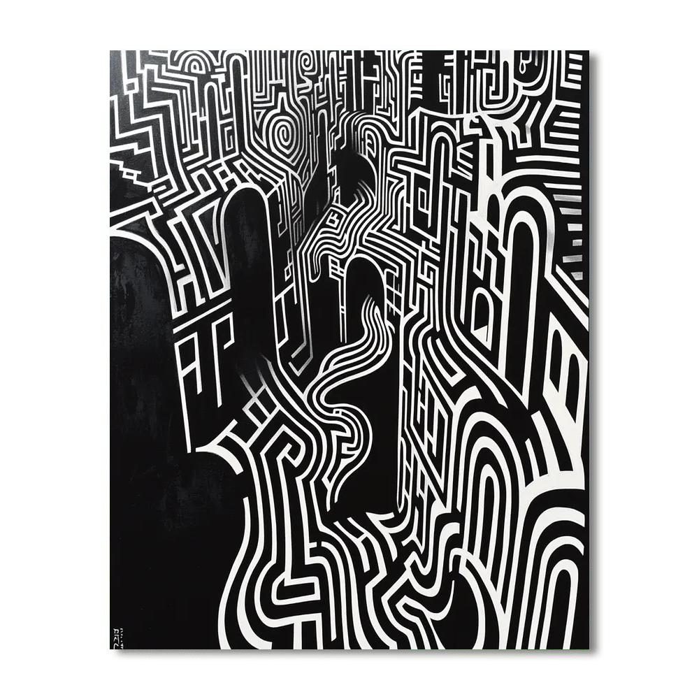 M.C. Escher Inspired Interwoven Realities  Numbered Painting Kits