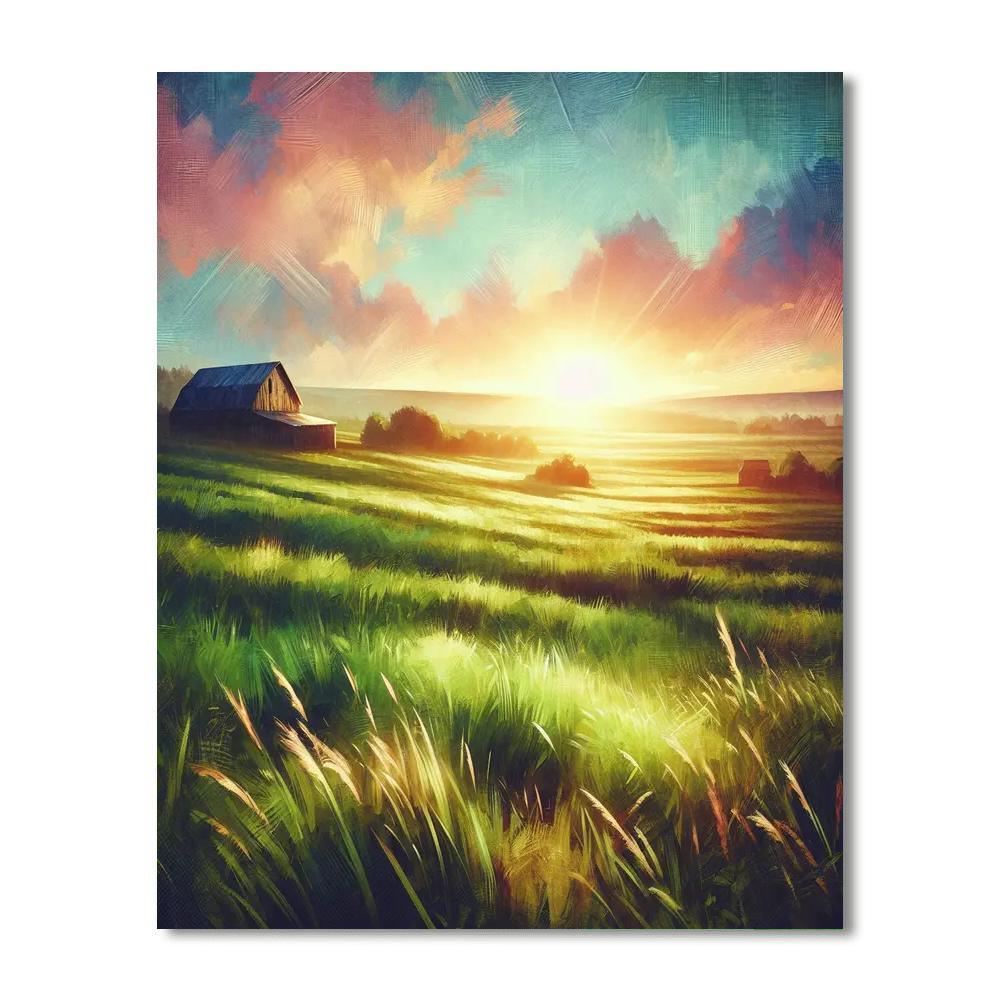 Pastoral Morning Paint By Numbers Kits