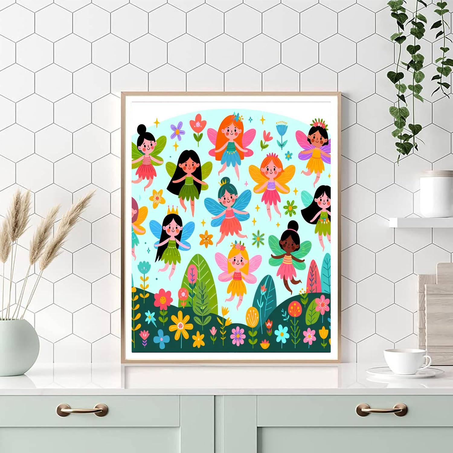 Fanciful Fairy Flight Paint By Numbers