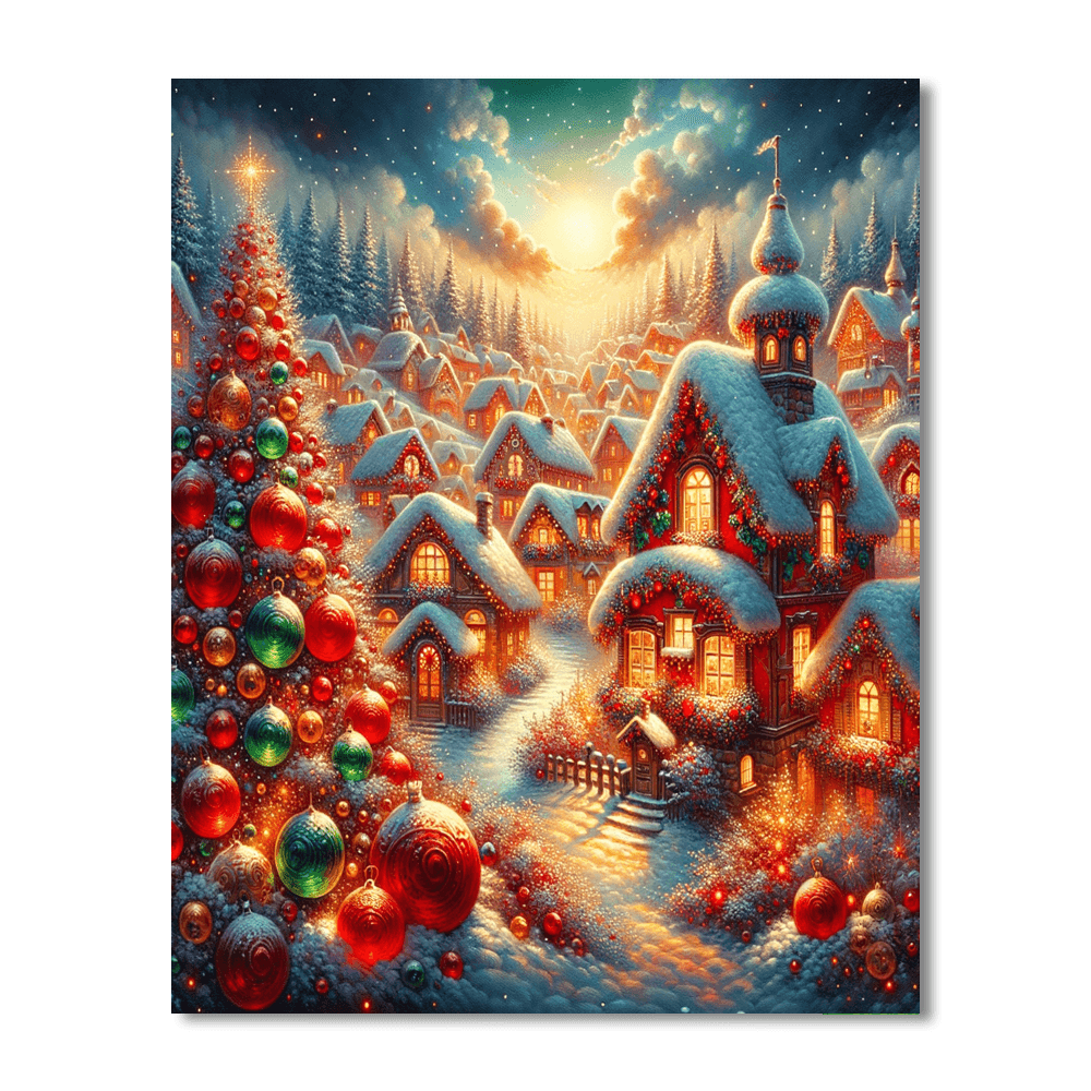 Christmas Magic Number Painting