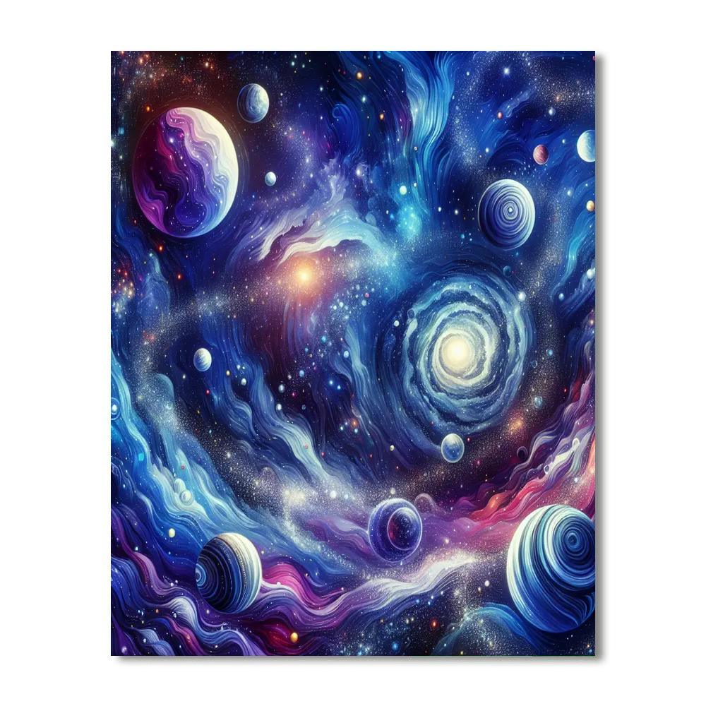 Cosmic Exploration Paint By Numbers Art