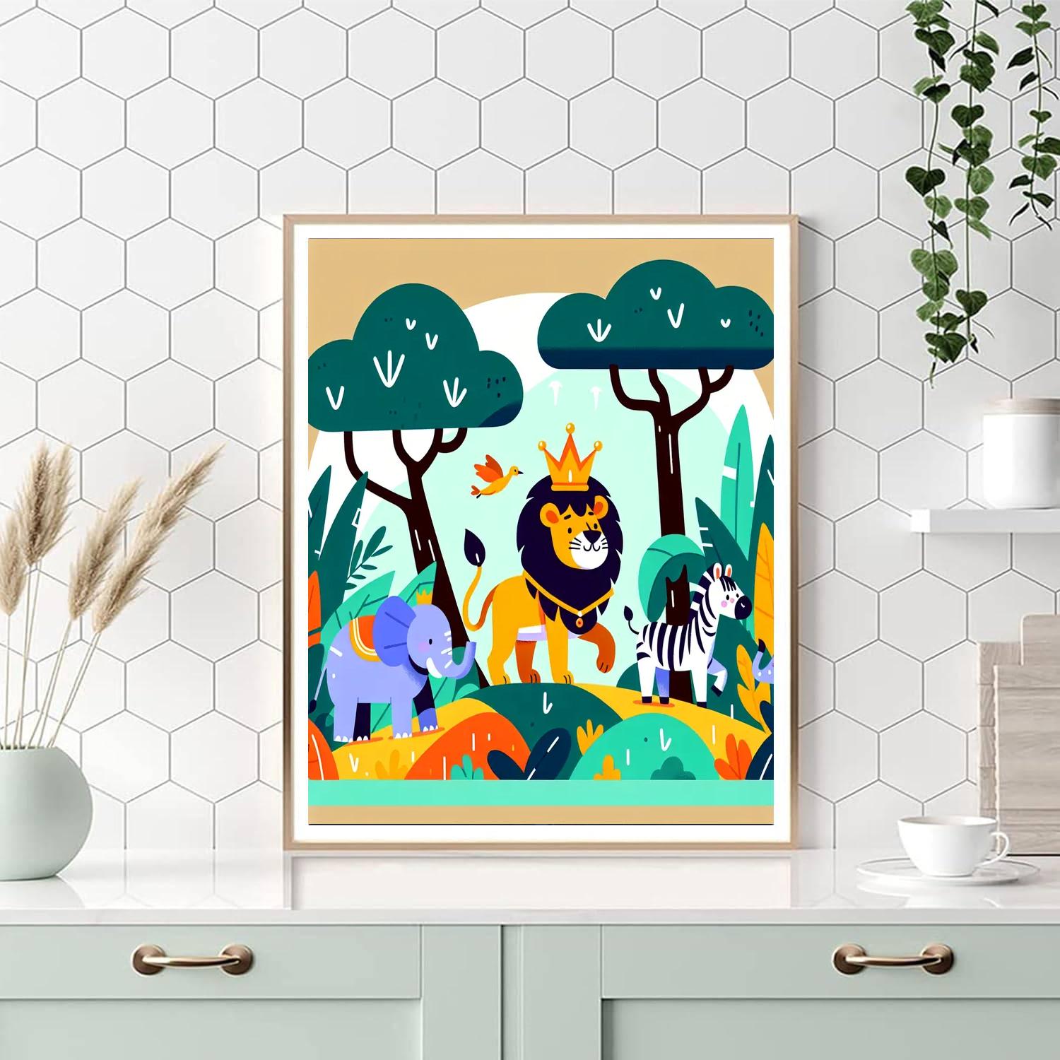 Royal Safari Expedition Numbered Painting Kits