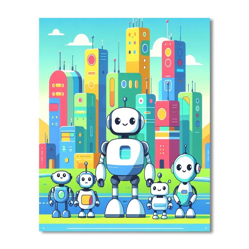 Robotic Adventure Quest Paint By Number