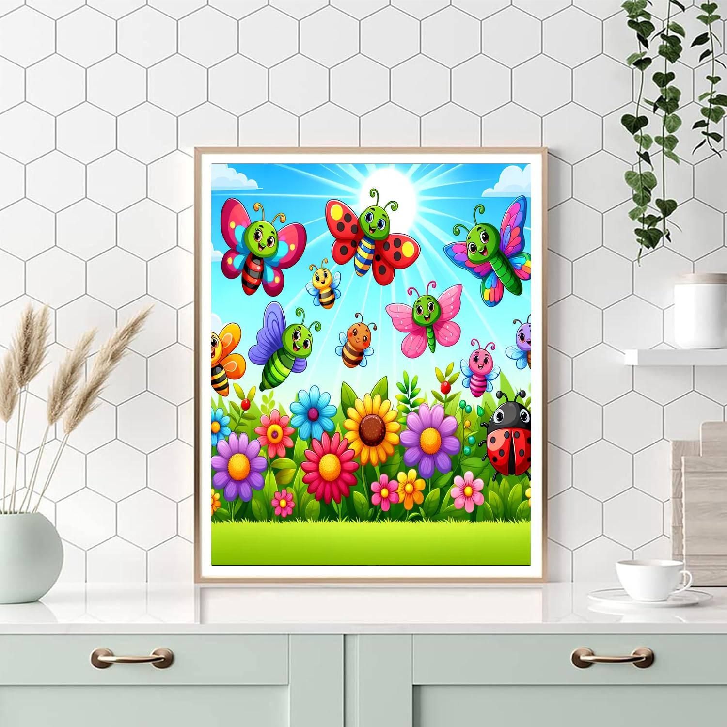 Colorful Insect Adventure Paint By Color