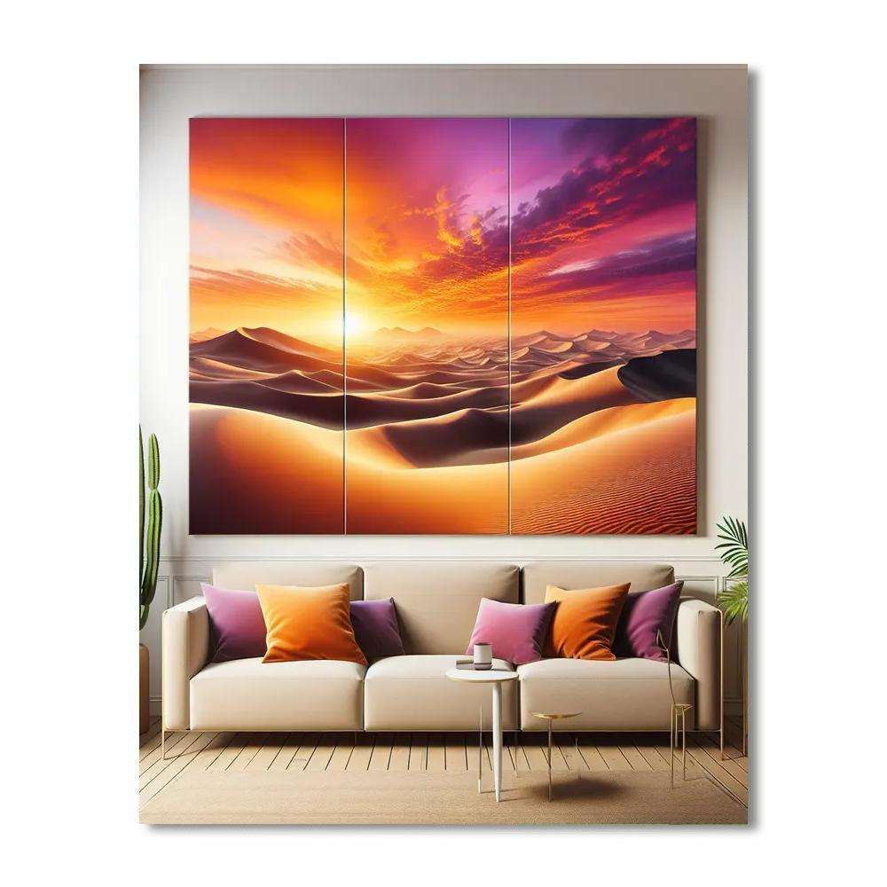 Peaceful Desert Sunset Numbered Painting Kits