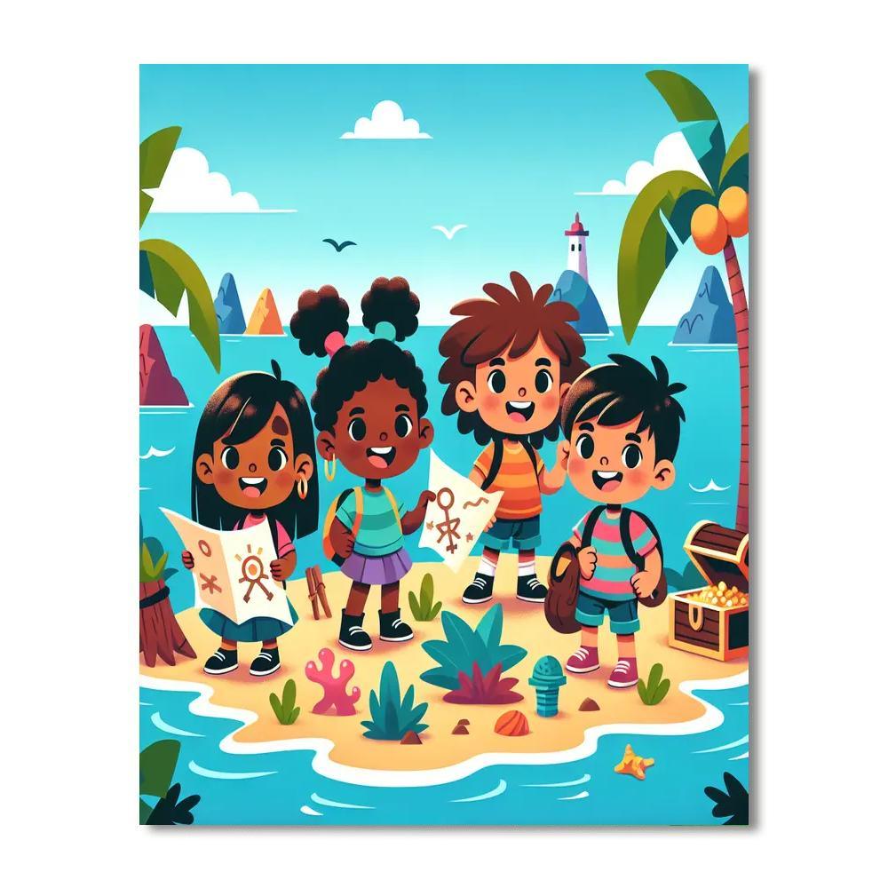 Mystery Island Quest Number Painting