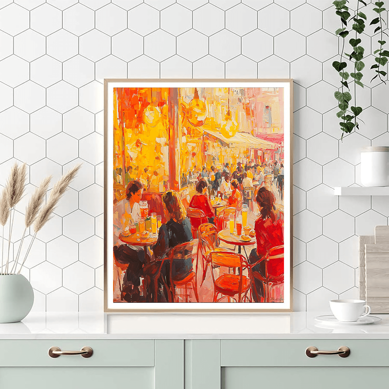 Pierre Bonnard Inspired Charming Urban Café  Paint By Number